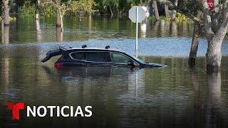 "Puede matar personas": el agua de las inundaciones de Milton es muy peligrosa | Noticias Telemundo