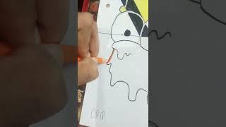 Bart Simpson drawing in four different types Part-2 Drip. #manan arts