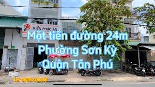 Bán nhà Mặt tiền đường 24m, phường Sơn Kỳ, quận Tân Phú | 4x25m vuông | Giá 9 tỷ TL