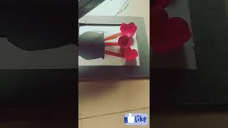 easy paper flower#pencil #shikha#short#blog#viral#paper#craft#drawing