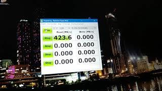 Test of NVME M.2 SSD Samsung Evo Plus 250Gb and Ugren M.2 case for SSD