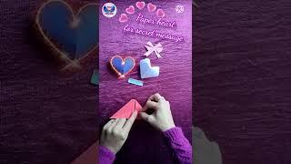 Paper heart for valentine's day #origami #heart #valentinesday #love #gift #viral #shorts #ytshorts