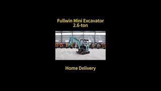 Fullwin 2.6-ton mini excavator - small and flexible, powerful!