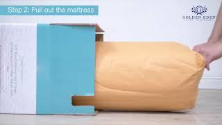 Unboxing Golden Eden Mattress in a Box