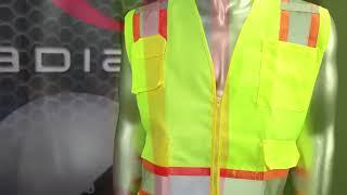 Radians SV62 Class 2 Surveyor Heavy Duty Solid Twill Safety Vest