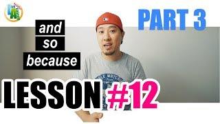 [LESSON#12] and / so / because 추가연습 - PART 3 | 영어회화 [라이브아카데미 토들러]