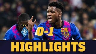 ANSU FATI THE HERO! HIGHLIGHTS | Dinamo Kiev 0–1 Barça | Uefa Champions League Group Stage