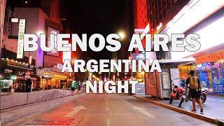 Buenos Aires, Agrentina - Night Driving Tour 4K