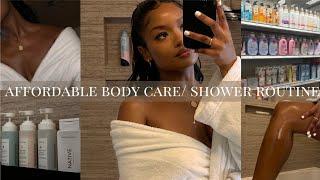 affordable shower/maintenance routine | body care only using target products