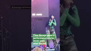 Tiwa Savage gives a performance you've never seenwhat the hell #shorts #usa #nigeria #viral #fyp