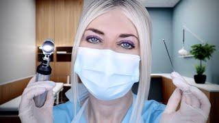 ASMR Ear Exam & Deep Ear Cleaning  - Impacted Wax - Otoscope, Fizzy Drops, Picking, Brushing, Gloves