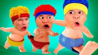 Mini Boom-Boom, Mini Cha-Cha, Mini Lya-Lya and Mini Chicky | D Billions Kids Songs