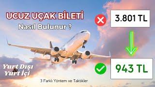 UCUZ UÇAK BİLETİ NASIL BULUNUR ? Uygun Fiyatlı Bilet Almanın Yolları | Yurt İçi & Yurt Dışı