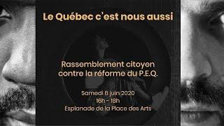 蒙特利尔抗议PEQ新政活动.Le Québec, c'est nous aussi: sit-in contre la Réforme du PEQ #PEQ #peqinjustice