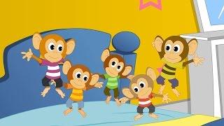 Пять маленьких обезьянок | Five little monkeys