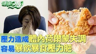 壓力造成體內荷爾蒙失調 容易暴飲暴食壓力肥 健康2.0 @tvbshealth20