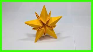 ⩥ Cómo hacer una ESTRELLA de NAVIDAD en ORIGAMI