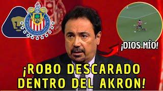 ¡CONFIRMAN R0B0! ¡A CHIVAS VS PUMAS NO MARCARON UN CLARO PENAL PARA REBAÑO! CHIVAS NEWS