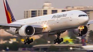 11 FLAWLESS Philippine Airlines Aircraft Landings & Takeoffs | LAX Airport Plane Spotting