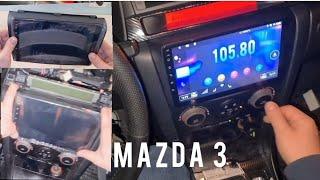 Mazda 3 Bk Android Radio einbauen Bj 2004- 2009. Installieren umbauen reparieren.