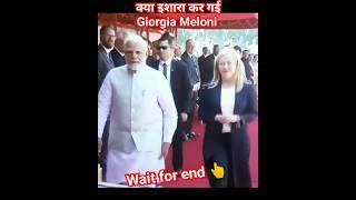 Dekhe kya isara kar gayi | Giorgia Meloni Modi chemistry | #shorts #giorgia_meloni #g20 #pmmodi