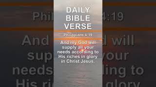 Daily Bible Verse - Philippians 4:19 | #shorts