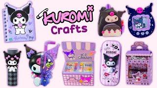 8 DIY Kuromi Stationery Set - Notebook, Stickers, Notebook and more...