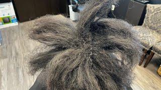 Her 4c hair was sooo matted | Caring for 4c hair | Caring for tangled 4c hair | 4b hair care