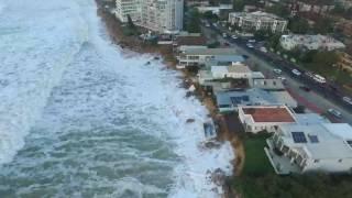 Drone footage of Sydney storm