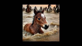 animated baby horse rescue |animal rescue #shortfeed #ytviral #animals #2024