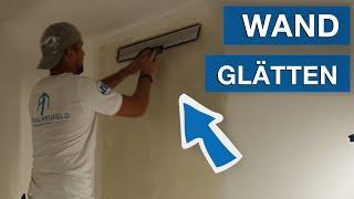 Wand glatt spachteln | Wand einfach glätten mit dem Wandprofi 2020