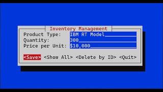 Rust TUI Project | Inventory System Software [ Cursive crate ]