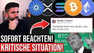 Achtung: Nächster TRUMP KNALL heute? Das passiert WIRKLICH bei Bitcoin und Altcoins! Krypto News