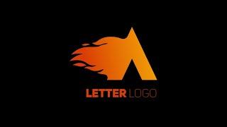 Fiery Elegance | Adobe Illustrator Tutorial: Fire Flame Letter A Logo Design