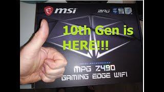 Unboxing MSI MPG Z490 Gaming Edge Wifi 10th Gen Intel Motherboard, Is this the best deal? overview