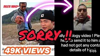 Viral Video  Angry Nepali Got Heated and Apology Video