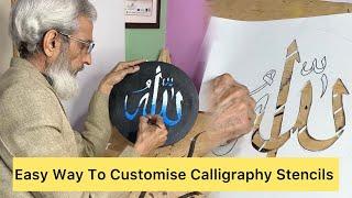 How To Make Calligraphy Stencils  (For Beginners)‍️ By Sir @Mamjadalvi Urdu/Hindi