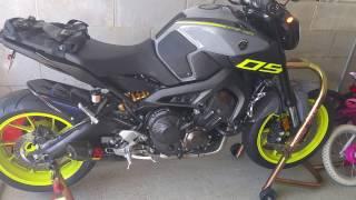 2016 Yamaha FZ-09 Akrapovic Carbon exhaust - Vcyclenut tune first startup