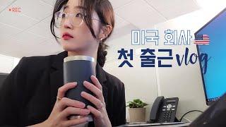  미국 취업 후 떨리는 첫출근 결국 몸져누운 일주일간의 기록 ㅣ 9-5 work week office job  ㅣ 미국 직장인 브이로그