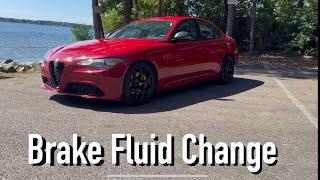 Alfa Romeo Giulia Brake Fluid Change