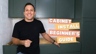 Hampton Bay Cabinet Installation For Beginners - DIY Cabinet Install