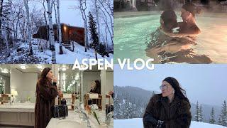 Aspen travel vlog  Vail, Four Seasons, hot tub in the snow, Sant Ambroeus, apres-ski, St. Regis