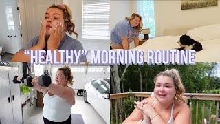 MY “HEALTHY” MORNING ROUTINE AS A PLUS SIZE PERSON | EXERCISE, ANXIETY + HEALTH BEYOND WEIGHT