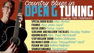 Country Blues in Open G Tuning ~ taught by Tom Feldmann [series trailer]