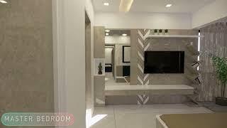 Interior Design | 2BHK | Modern Design | 3D Walkthrough #furnituredesign #interiordesign