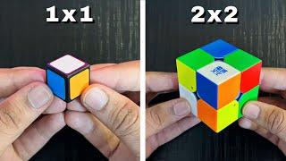 1x1 to 10x10 Rubik’s Cubes Unboxing 