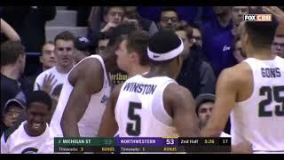 2/17/2018  Michigan State 65  Northwestern 60