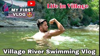 मेरा गांव पहाड़ों में ️Village Life at Shimla During Summer | ‍️ in River | Akshay Sharma Vlogs