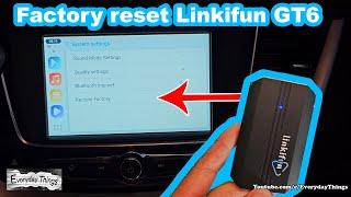 How to Factory reset Linkifun GT6 Android 12 Smart AI Box