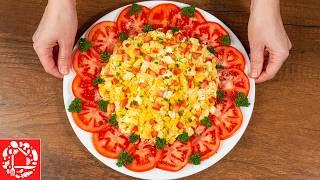 МЫ просто ОБОЖАЕМ ЭТОТ САЛАТ! Безумно вкусный и красивый! Салат Африканская роза